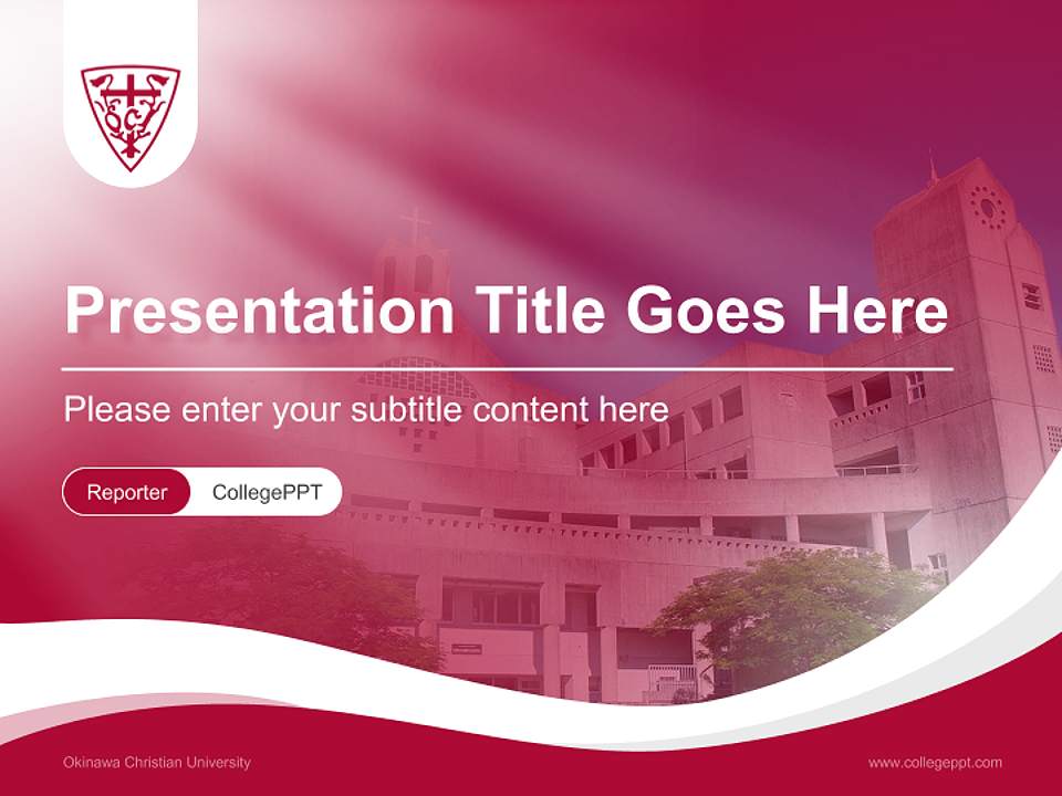 Okinawa Christian University Lecture Sharing and Networking Event PPT Template4:3 ratio PPT effect preview image4