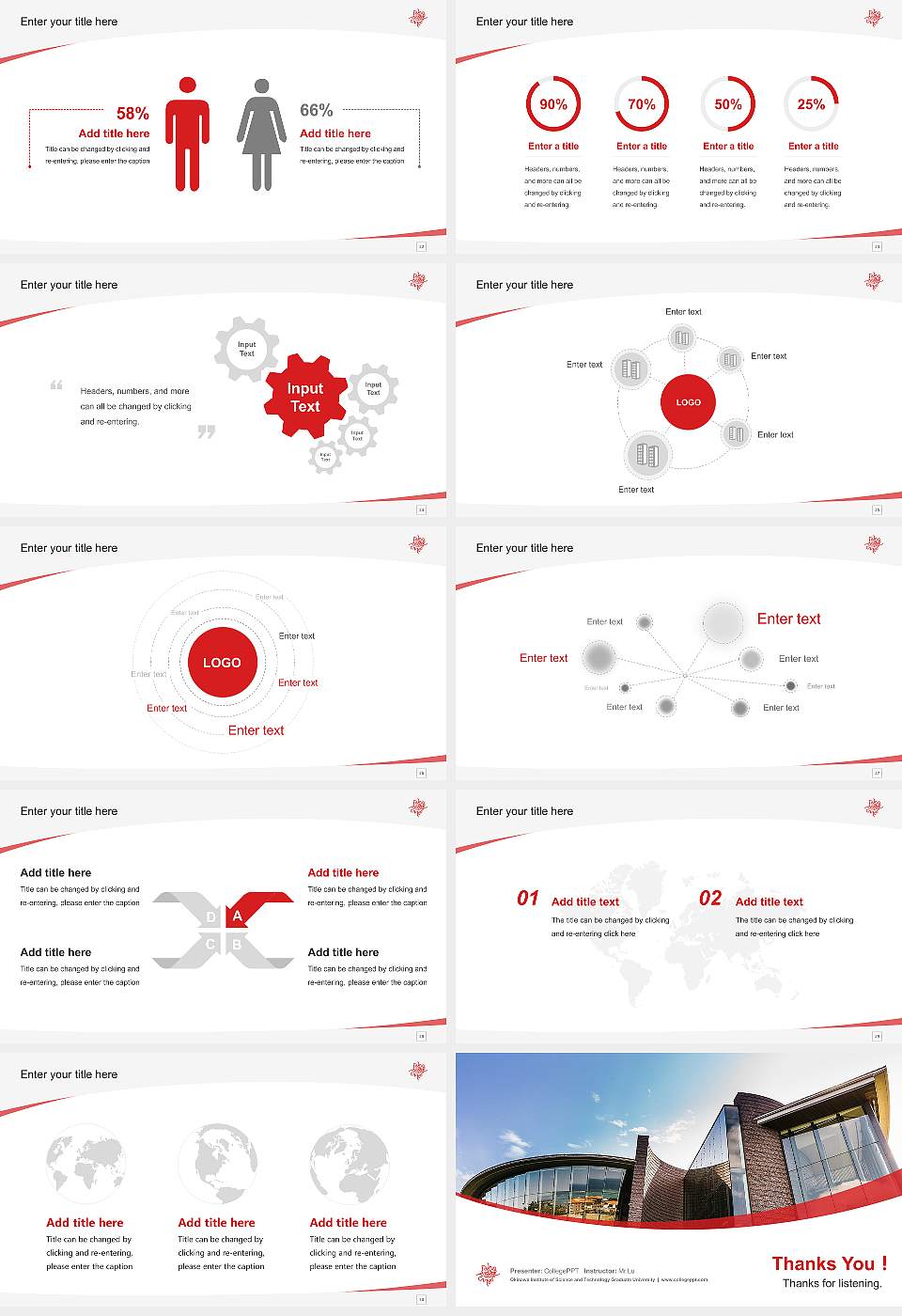 Okinawa Institute of Science and Technology Graduate University Course/Courseware Creation PPT Template16:9 ratio PPT effect preview image4