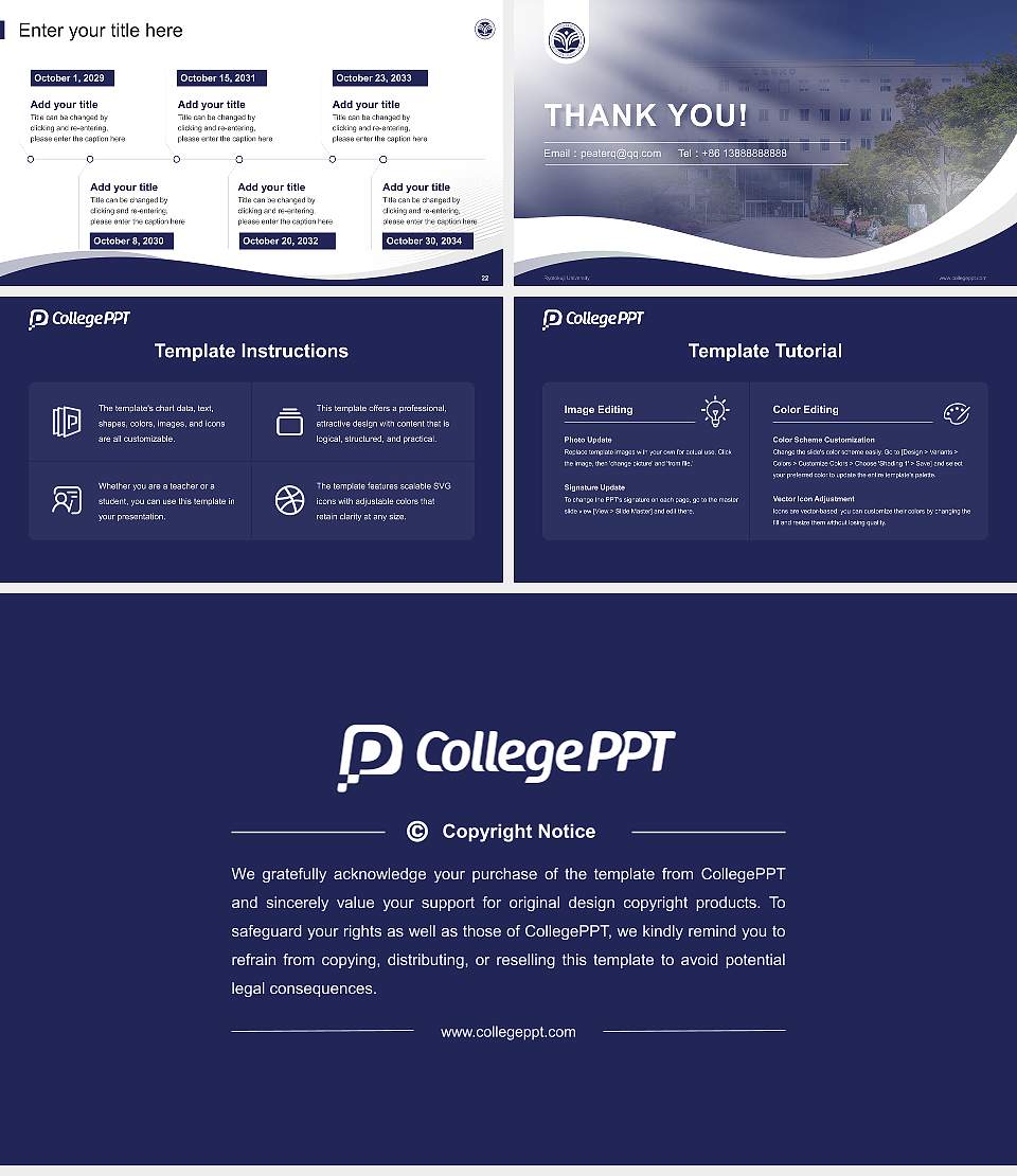 Ryotokuji University Lecture Sharing and Networking Event PPT Template16:9 ratio PPT effect preview image4