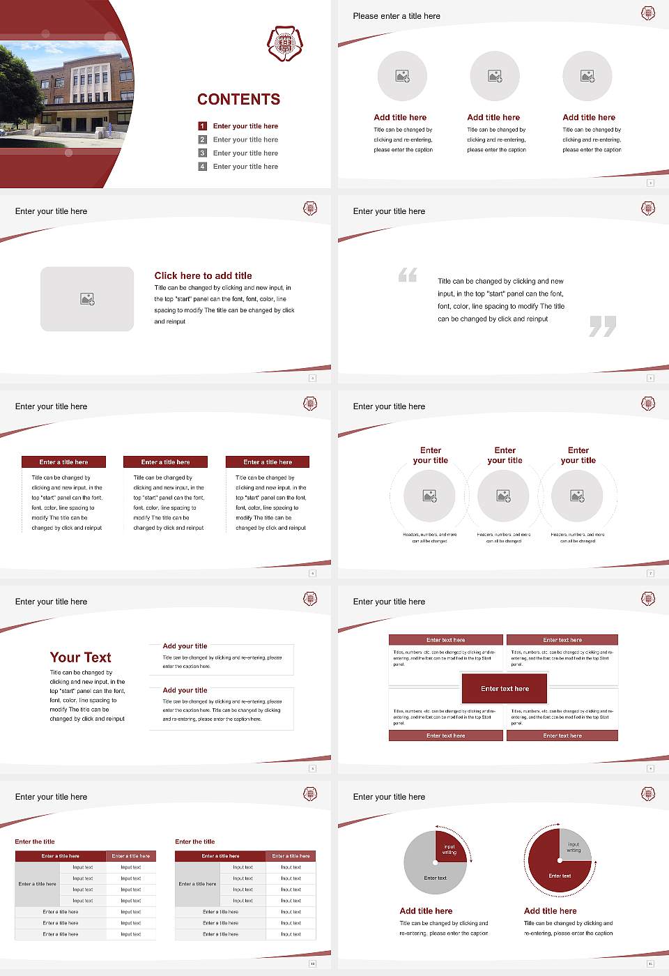 Ochanomizu University Course/Courseware Creation PPT Template16:9 ratio PPT effect preview image2