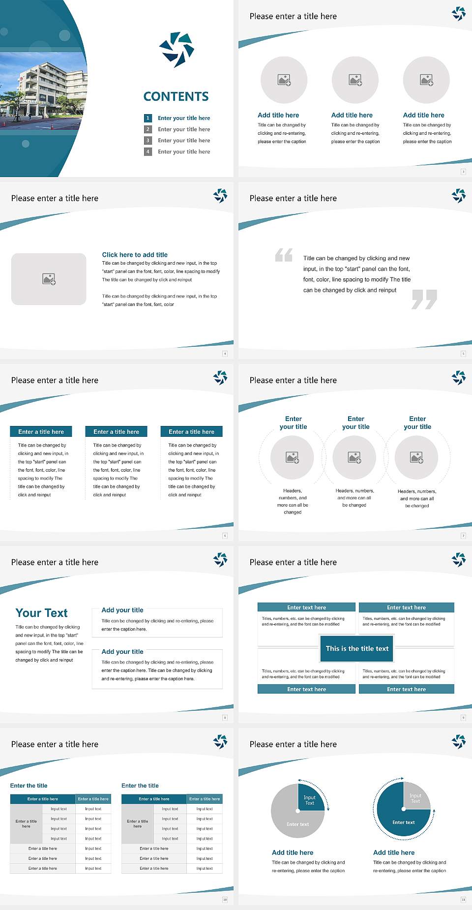Okinawa University Course/Courseware Creation PPT Template4:3 ratio PPT effect preview image2