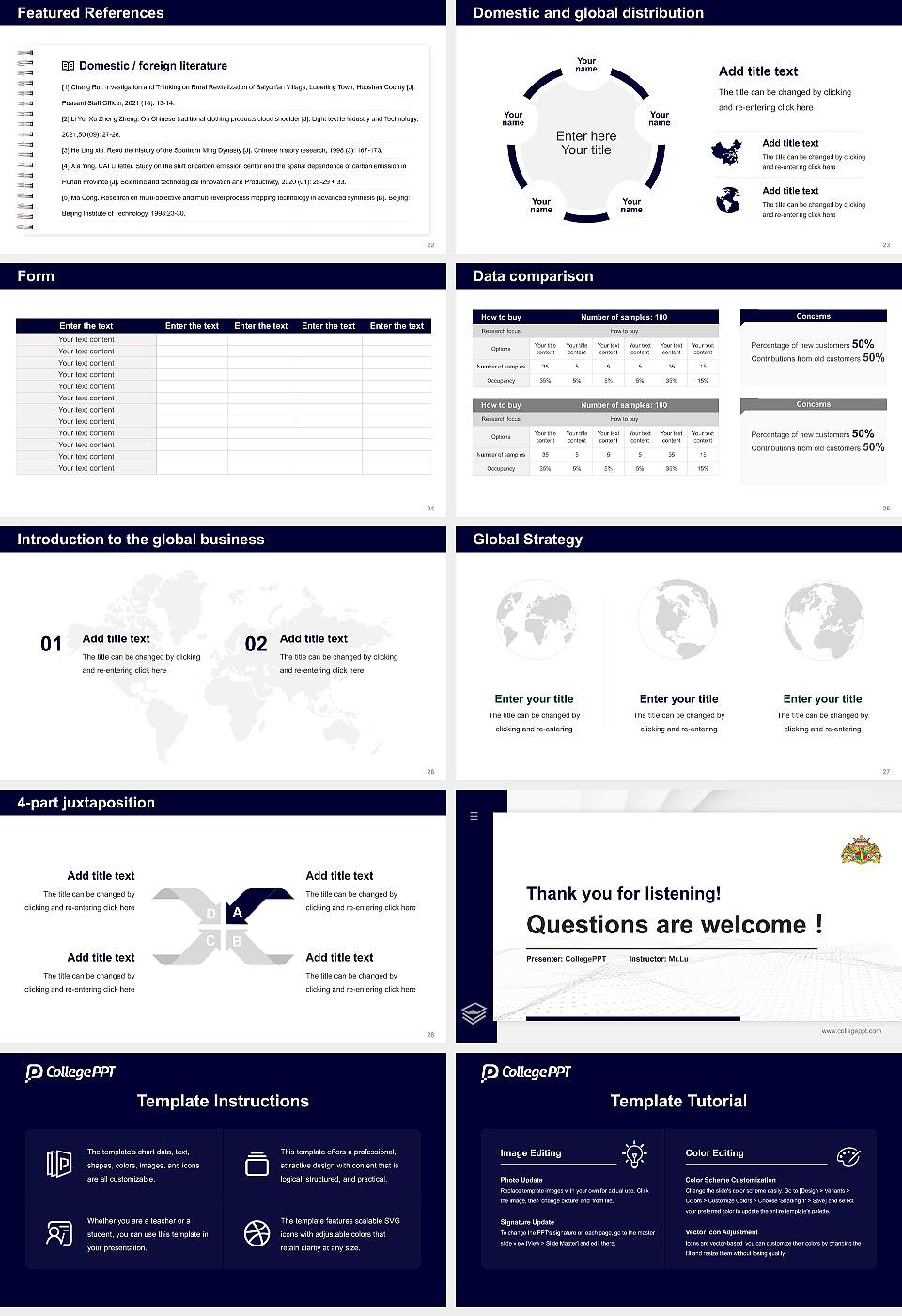 Ohara Graduate School of Accounting Thesis Proposal/Graduation Defense PPT Template16:9 ratio PPT effect preview image4