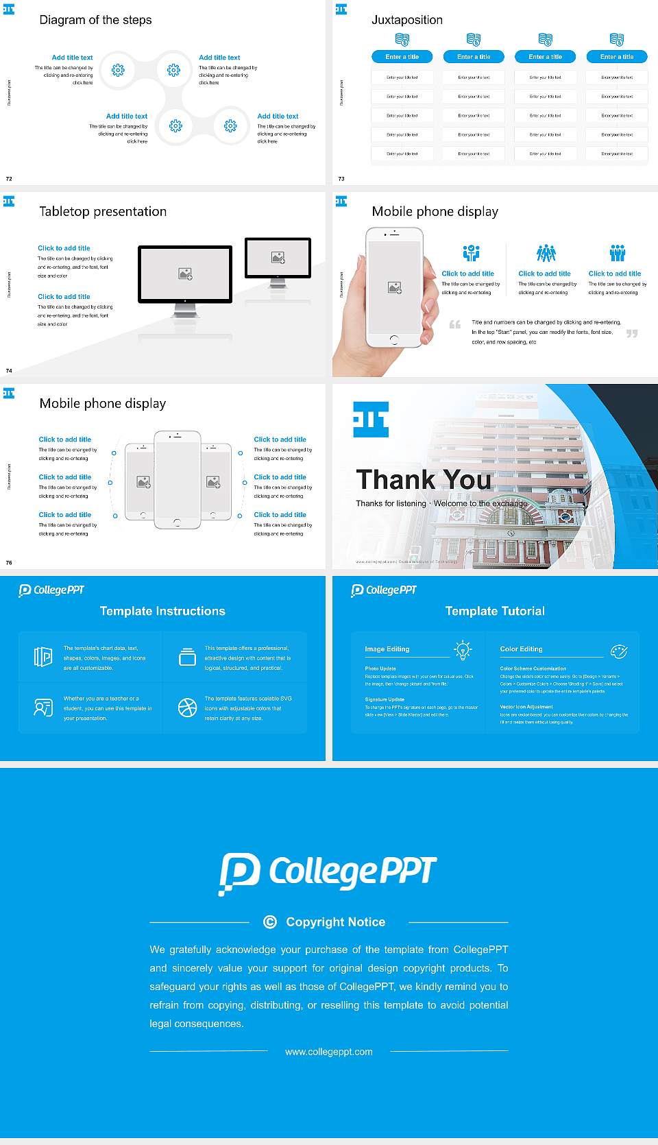 Osaka Institute of Technology Competition/Entrepreneurship Contest PPT Template16:9 ratio PPT effect preview image9