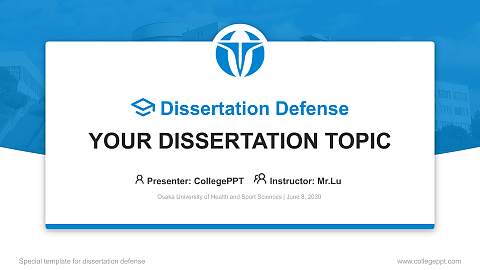 Osaka University of Health and Sport Sciences Graduation Thesis Defense PPT Template