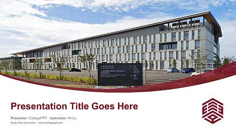 Sanjo City University Course/Courseware Creation PPT Template