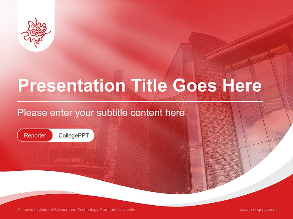 Okinawa Institute of Science and Technology Graduate University Lecture Sharing and Networking Event PPT Template4:3 ratio PPT effect preview image4