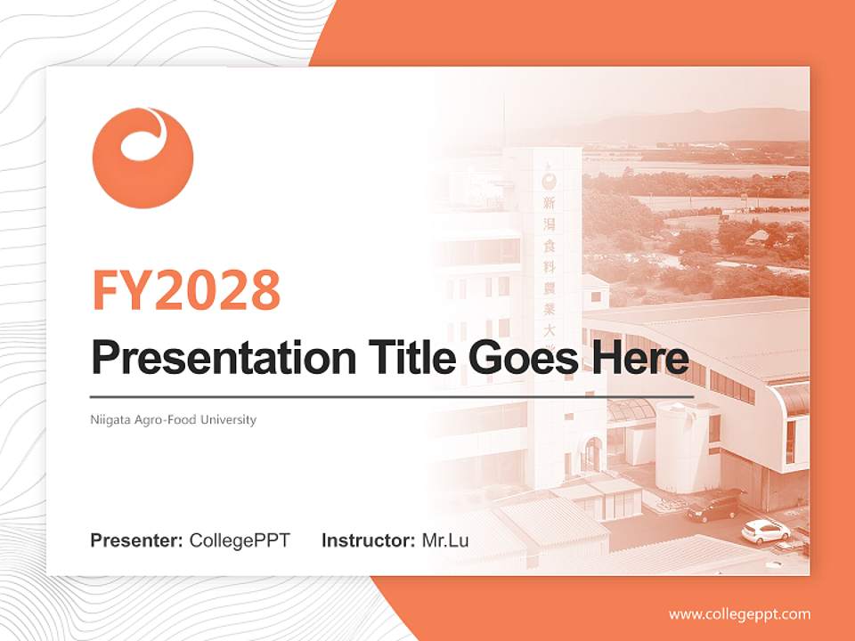 Niigata Agro-Food University Academic Presentation/Research Findings Report PPT Template4:3 ratio PPT effect preview image5