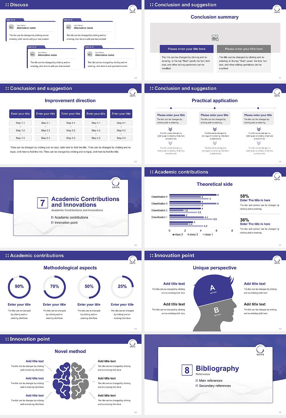 National Graduate Institute for Policy Studies Graduation Thesis Defense PPT Template16:9 ratio PPT effect preview image6