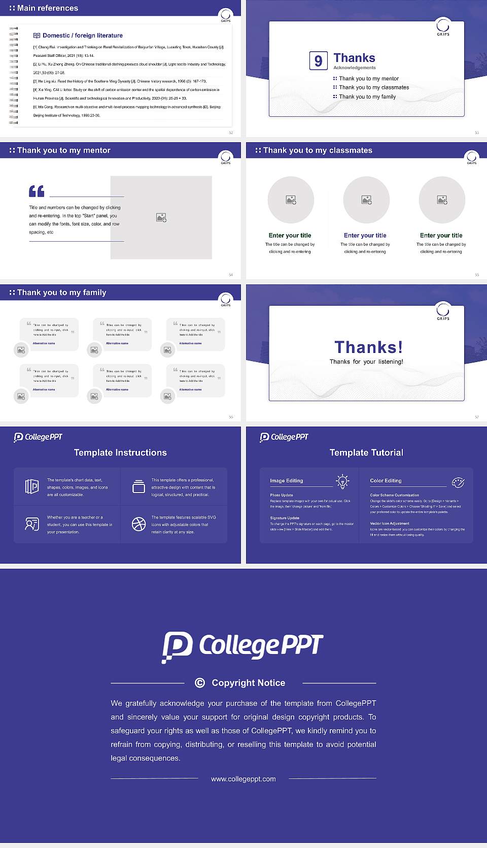 National Graduate Institute for Policy Studies Graduation Thesis Defense PPT Template16:9 ratio PPT effect preview image7
