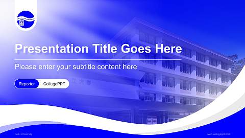 Niimi University Lecture Sharing and Networking Event PPT Template