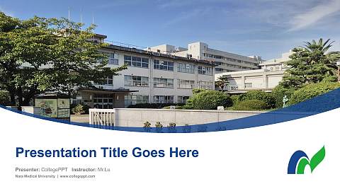 Nara Medical University Course/Courseware Creation PPT Template