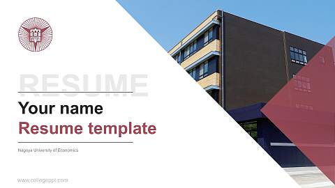 Nagoya University of Economics Resume PPT Template