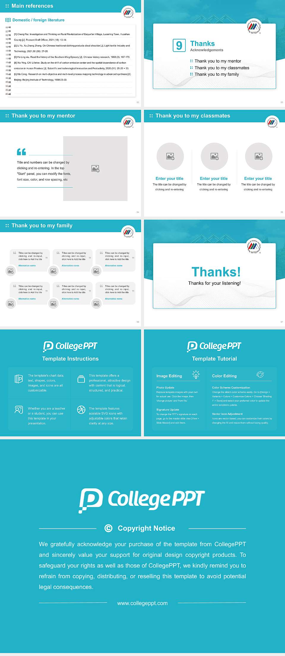 Nara Institute of Science and Technology Graduation Thesis Defense PPT Template4:3 ratio PPT effect preview image7