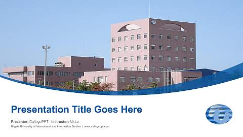 Niigata University of International and Information Studies Course/Courseware Creation PPT Template