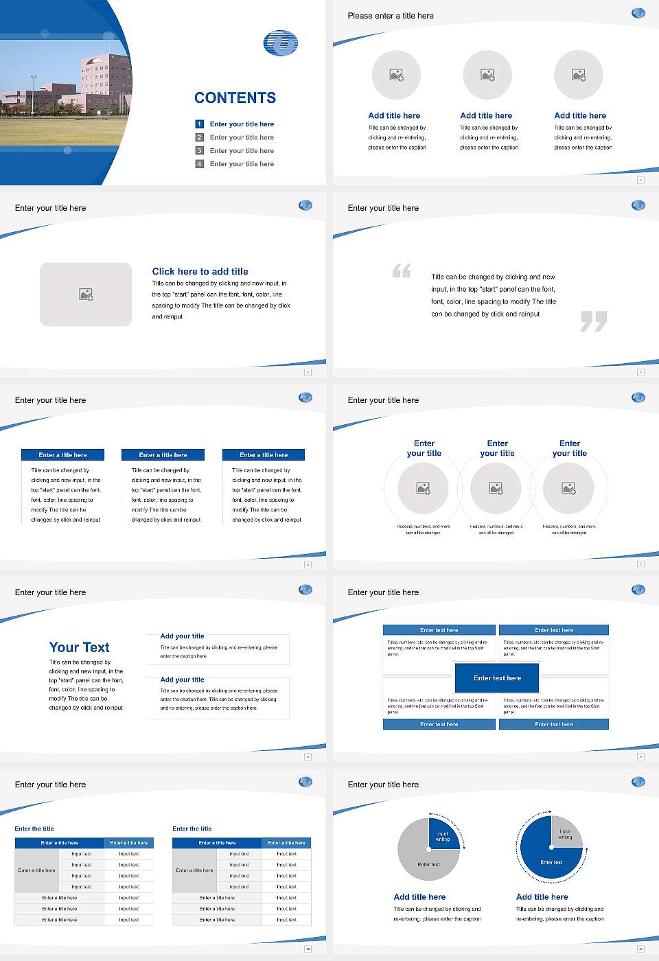 Niigata University of International and Information Studies Course/Courseware Creation PPT Template16:9 ratio PPT effect preview image2