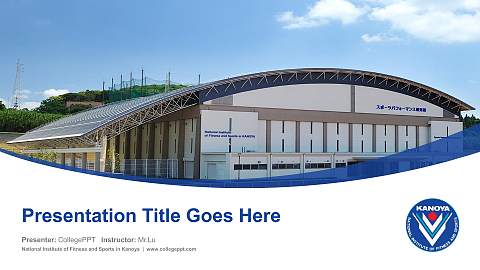 National Institute of Fitness and Sports in Kanoya Course/Courseware Creation PPT Template