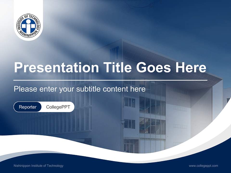 Nishinippon Institute of Technology Lecture Sharing and Networking Event PPT Template4:3 ratio PPT effect preview image4