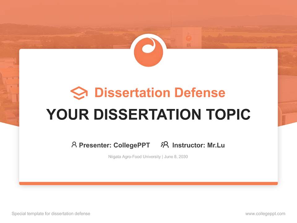 Niigata Agro-Food University Graduation Thesis Defense PPT Template4:3 ratio PPT effect preview image7