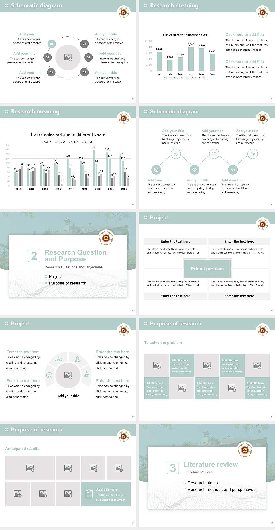 Nara Women’s University Graduation Thesis Defense PPT Template4:3 ratio PPT effect preview image3