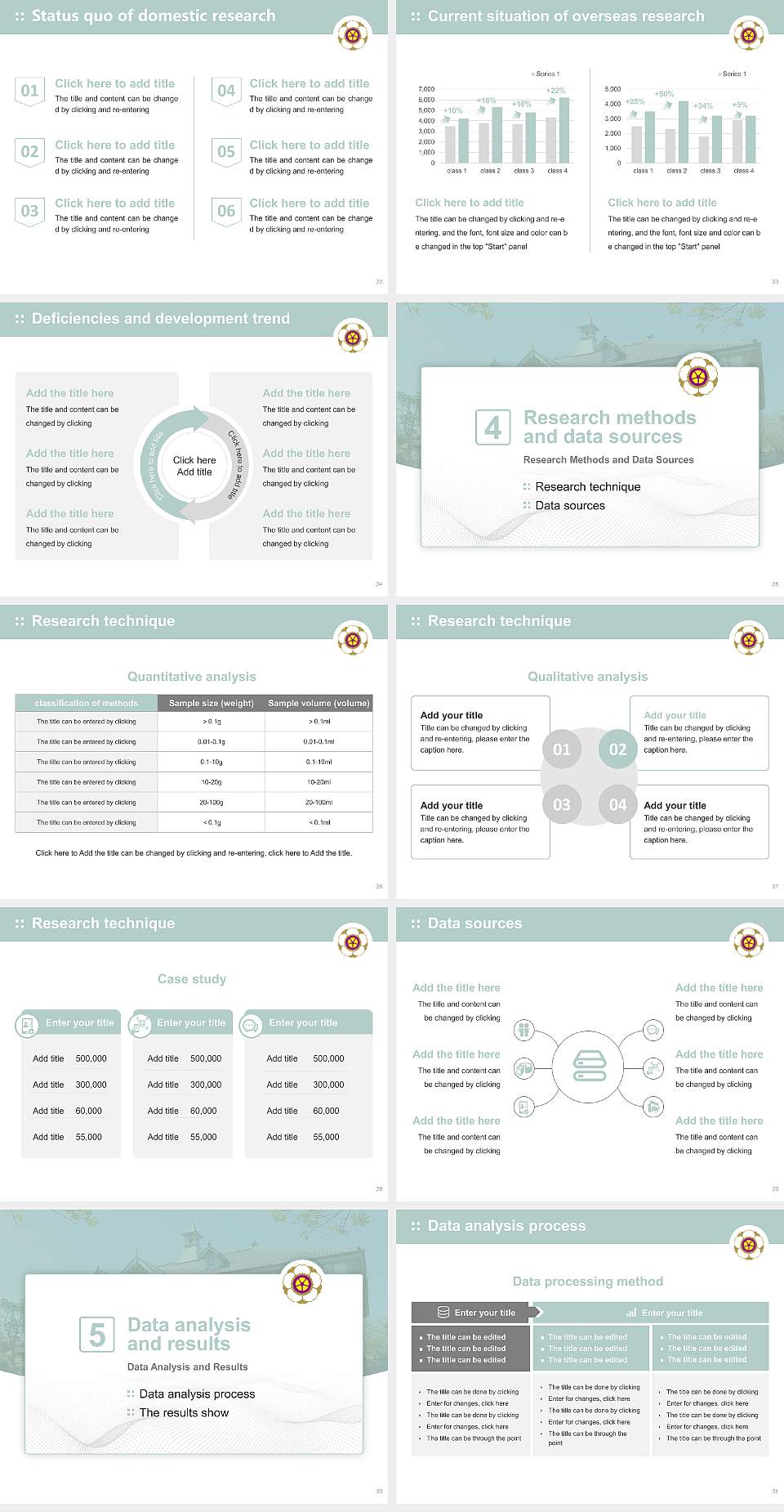 Nara Women’s University Graduation Thesis Defense PPT Template4:3 ratio PPT effect preview image4