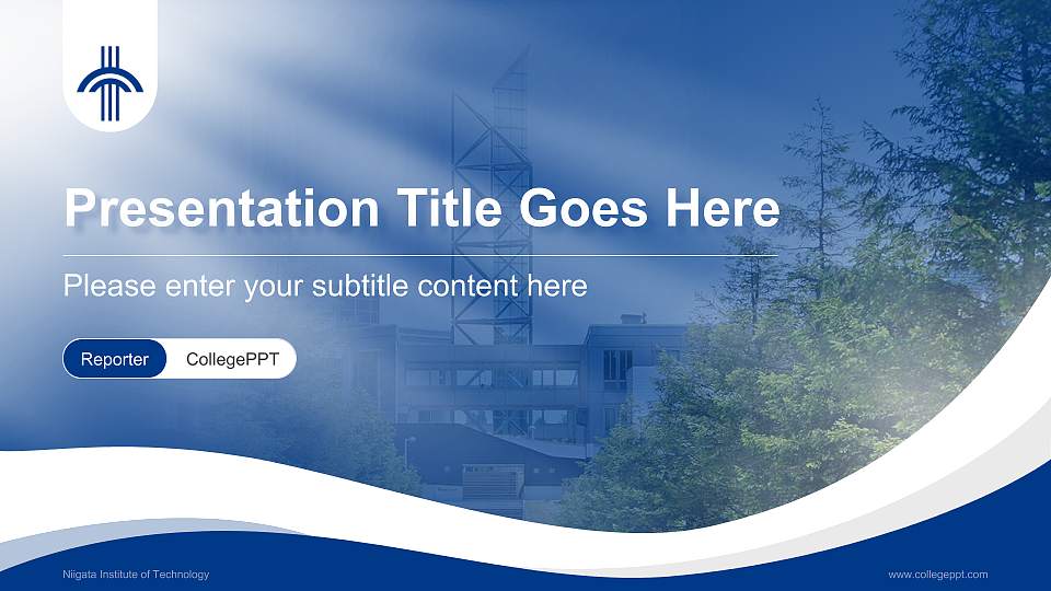 Niigata Institute of Technology Lecture Sharing and Networking Event PPT Template16:9 ratio PPT effect preview image