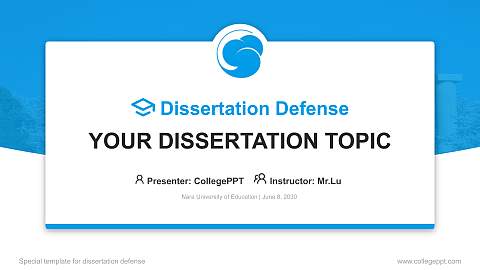 Nara University of Education Graduation Thesis Defense PPT Template