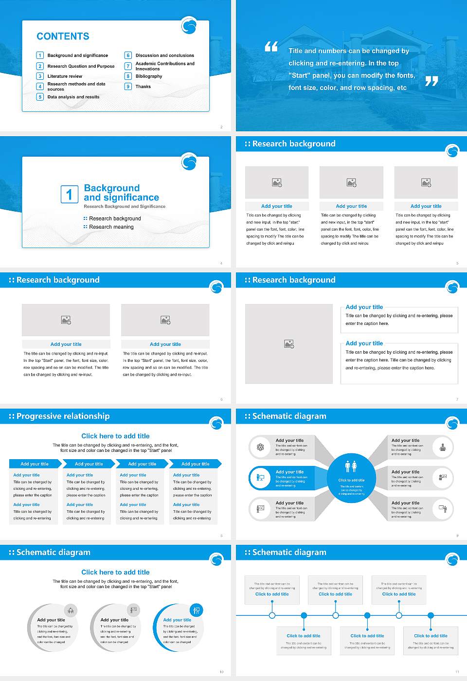 Nara University of Education Graduation Thesis Defense PPT Template16:9 ratio PPT effect preview image2