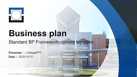 Nippon Institute of Technology Competition/Entrepreneurship Contest PPT Template