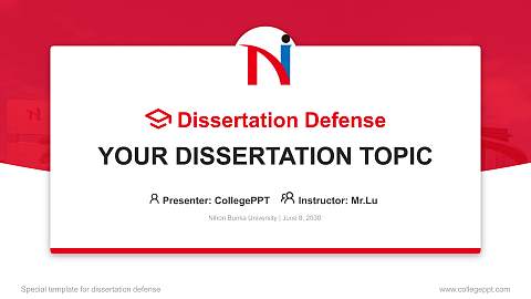 Nihon Bunka University Graduation Thesis Defense PPT Template