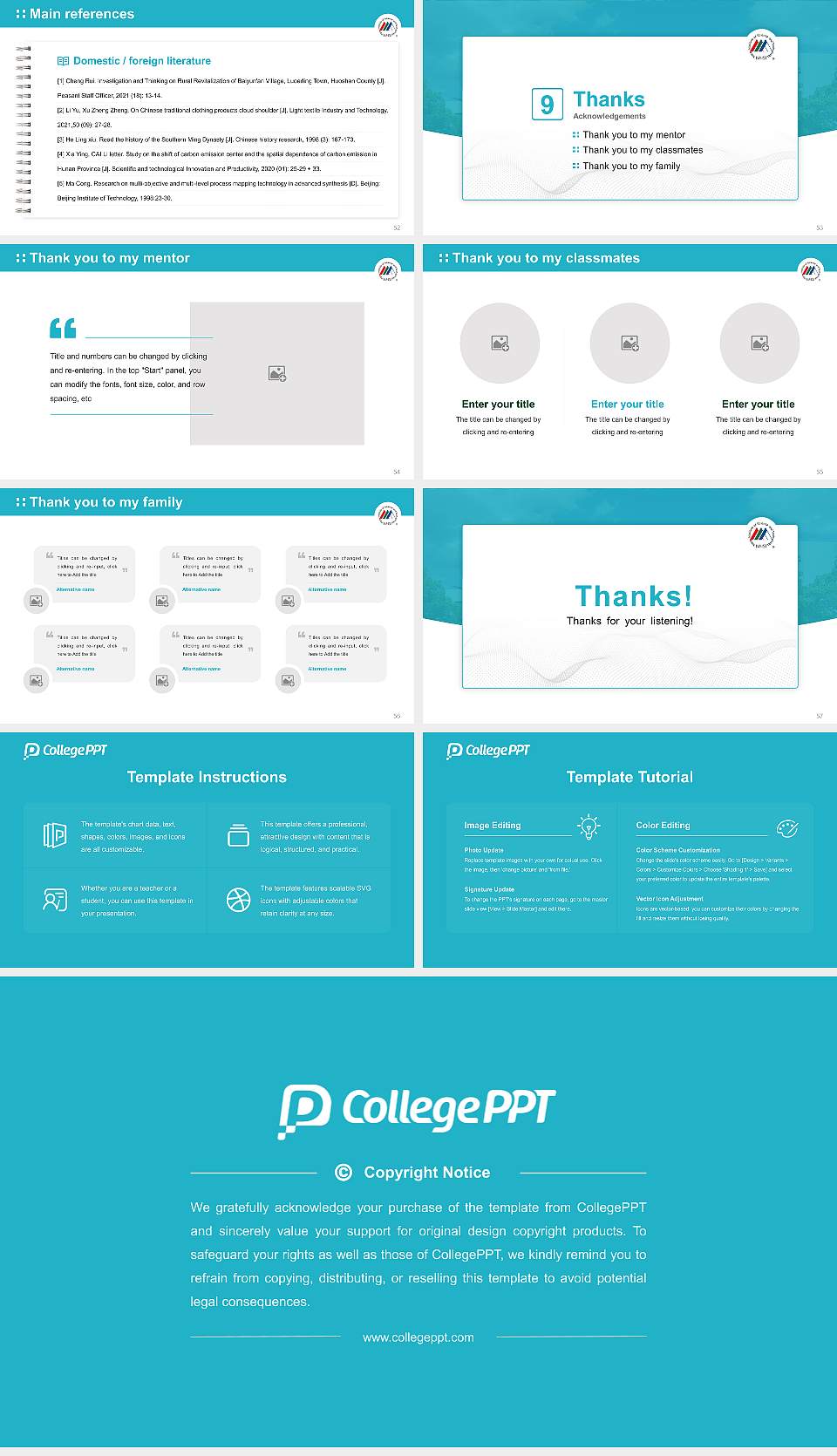 Nara Institute of Science and Technology Graduation Thesis Defense PPT Template16:9 ratio PPT effect preview image7