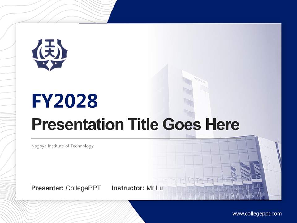 Nagoya Institute of Technology Academic Presentation/Research Findings Report PPT Template4:3 ratio PPT effect preview image5