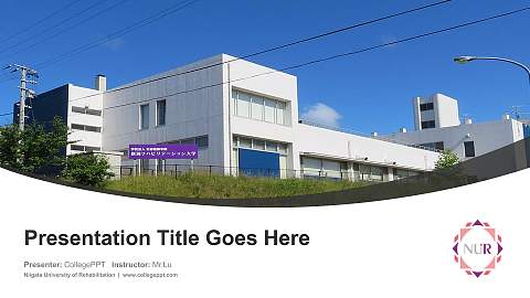 Niigata University of Rehabilitation Course/Courseware Creation PPT Template