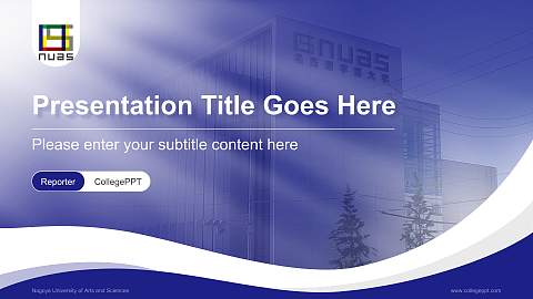 Nagoya University of Arts and Sciences Lecture Sharing and Networking Event PPT Template