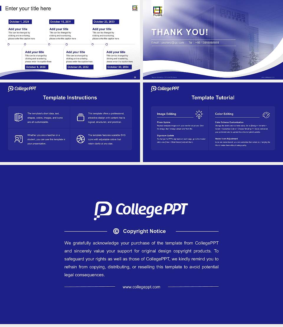 Nagoya University of Arts and Sciences Lecture Sharing and Networking Event PPT Template16:9 ratio PPT effect preview image4