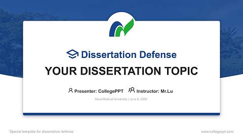 Nara Medical University Graduation Thesis Defense PPT Template