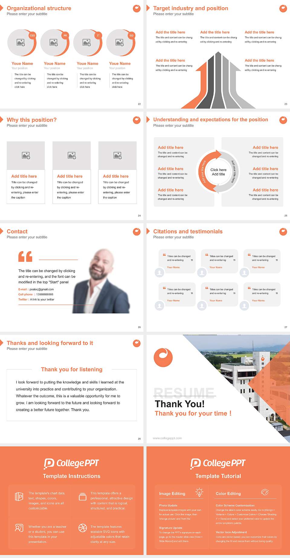 Niigata Agro-Food University Resume PPT Template4:3 ratio PPT effect preview image4