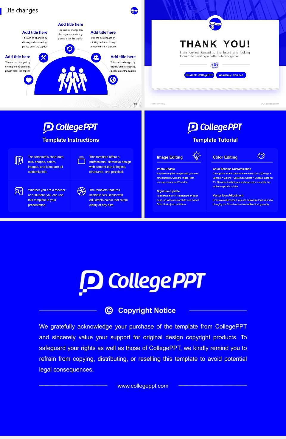 Niimi University National Scholarship Defense PPT Template4:3 ratio PPT effect preview image4