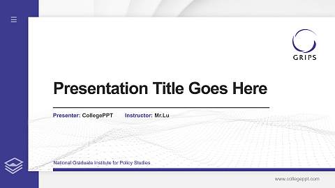 National Graduate Institute for Policy Studies Thesis Proposal/Graduation Defense PPT Template