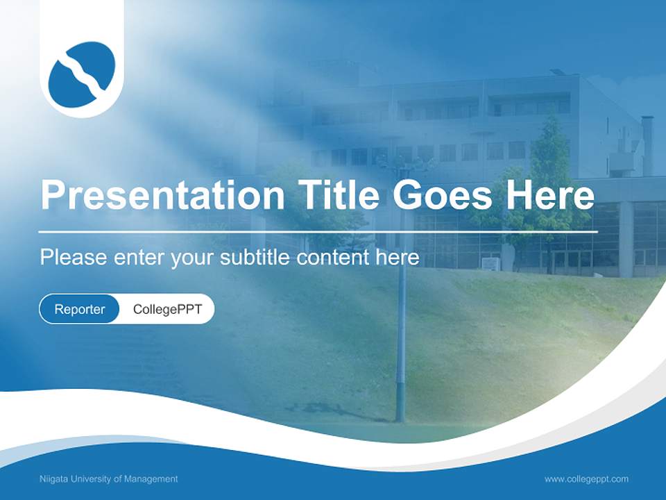 Niigata University of Management Lecture Sharing and Networking Event PPT Template4:3 ratio PPT effect preview image4