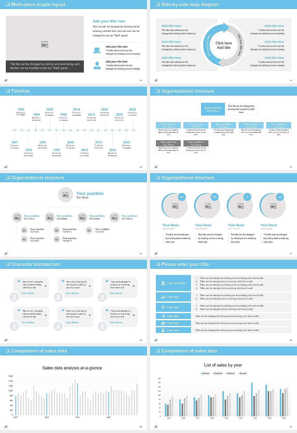Naragakuen University General PPT Template16:9 ratio PPT effect preview image3