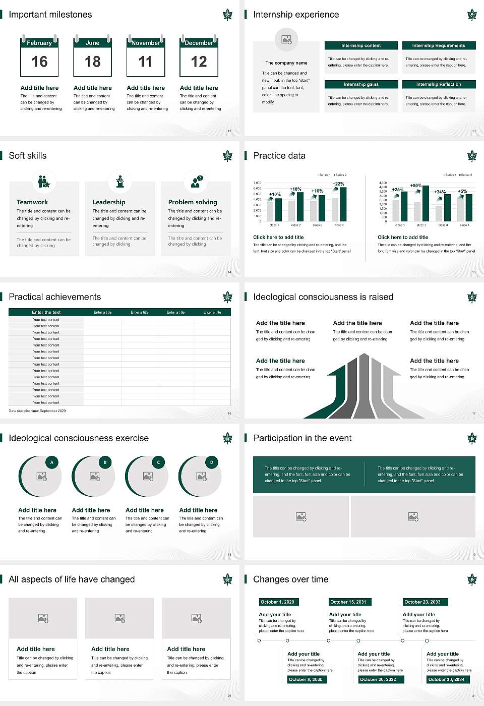 Nagoya University of Commerce & Business National Scholarship Defense PPT Template16:9 ratio PPT effect preview image3