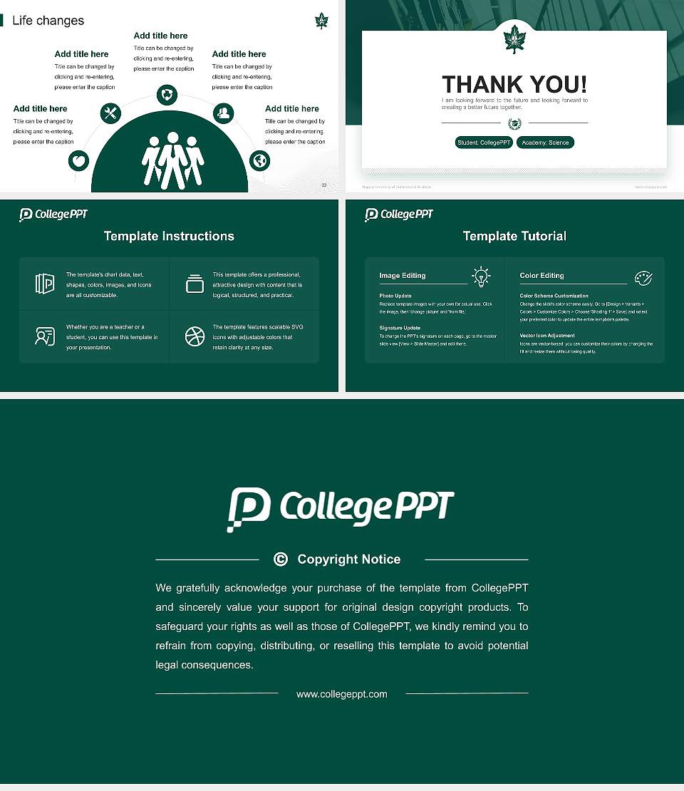 Nagoya University of Commerce & Business National Scholarship Defense PPT Template16:9 ratio PPT effect preview image4