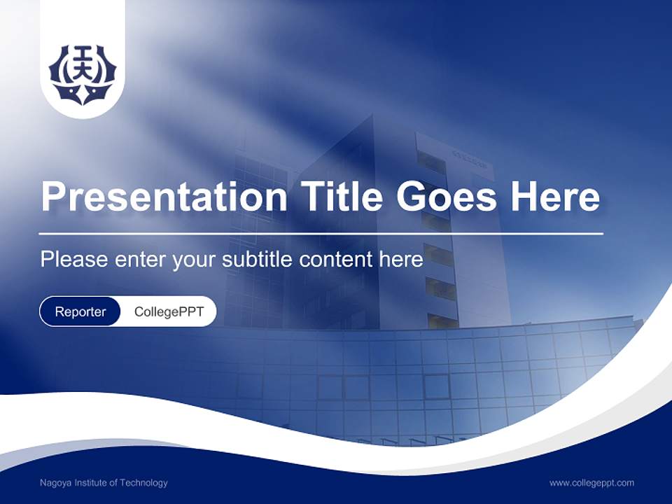 Nagoya Institute of Technology Lecture Sharing and Networking Event PPT Template4:3 ratio PPT effect preview image4