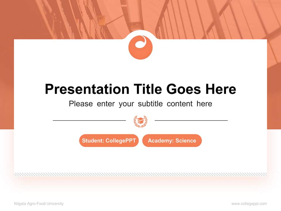 Niigata Agro-Food University National Scholarship Defense PPT Template4:3 ratio PPT effect preview image4