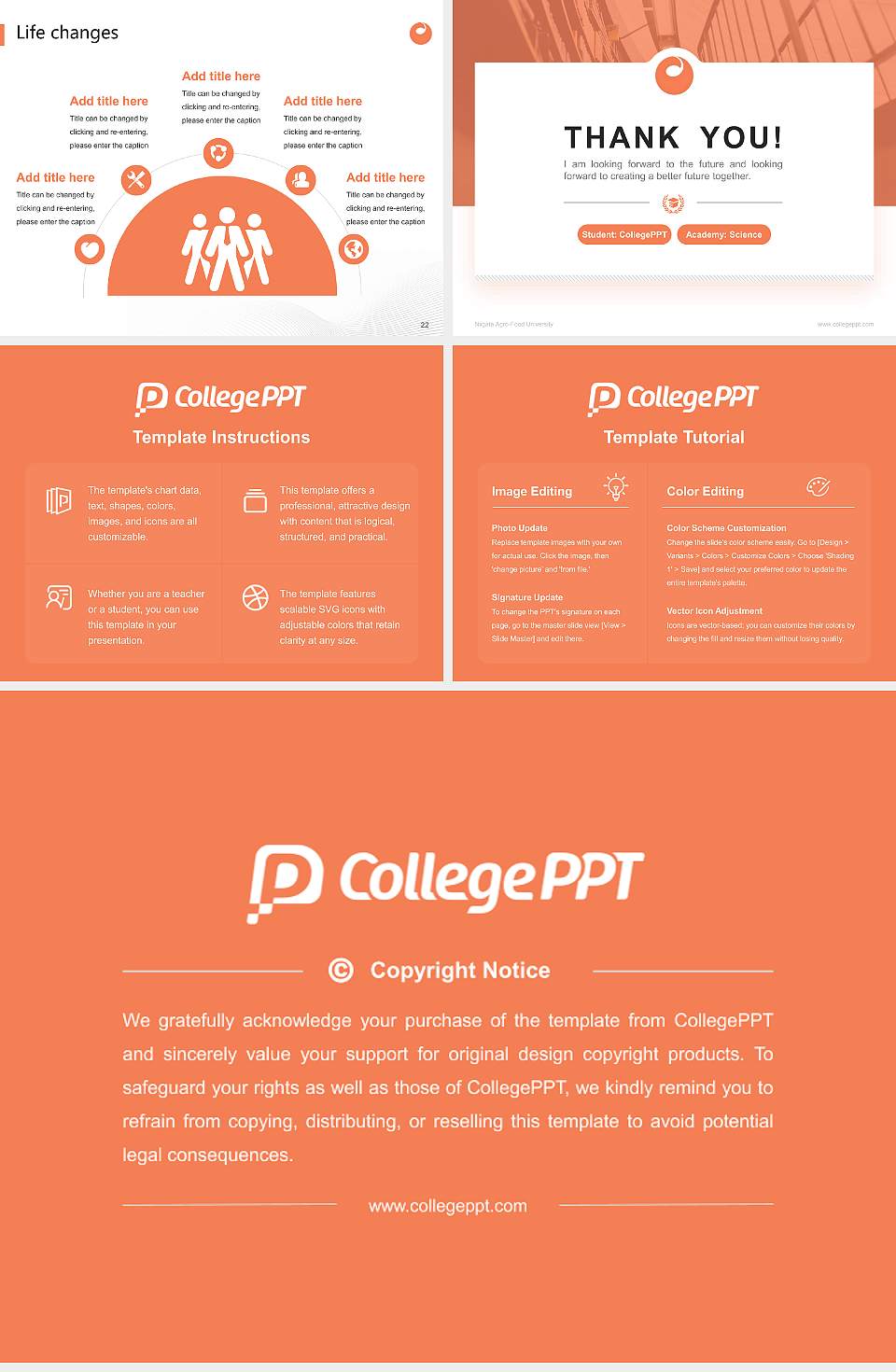 Niigata Agro-Food University National Scholarship Defense PPT Template4:3 ratio PPT effect preview image4