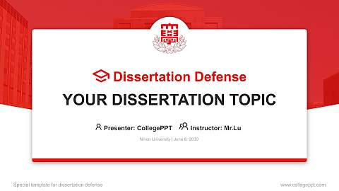 Nihon University Graduation Thesis Defense PPT Template