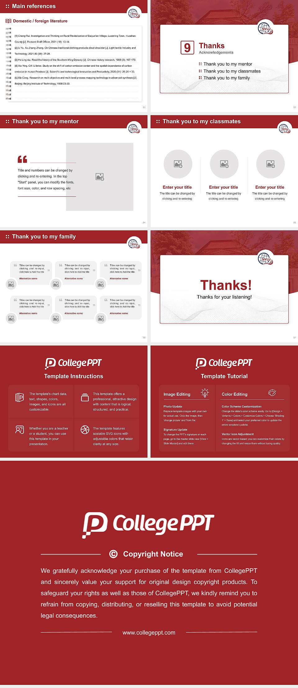 Nippon Veterinary and Life Science University Graduation Thesis Defense PPT Template4:3 ratio PPT effect preview image7