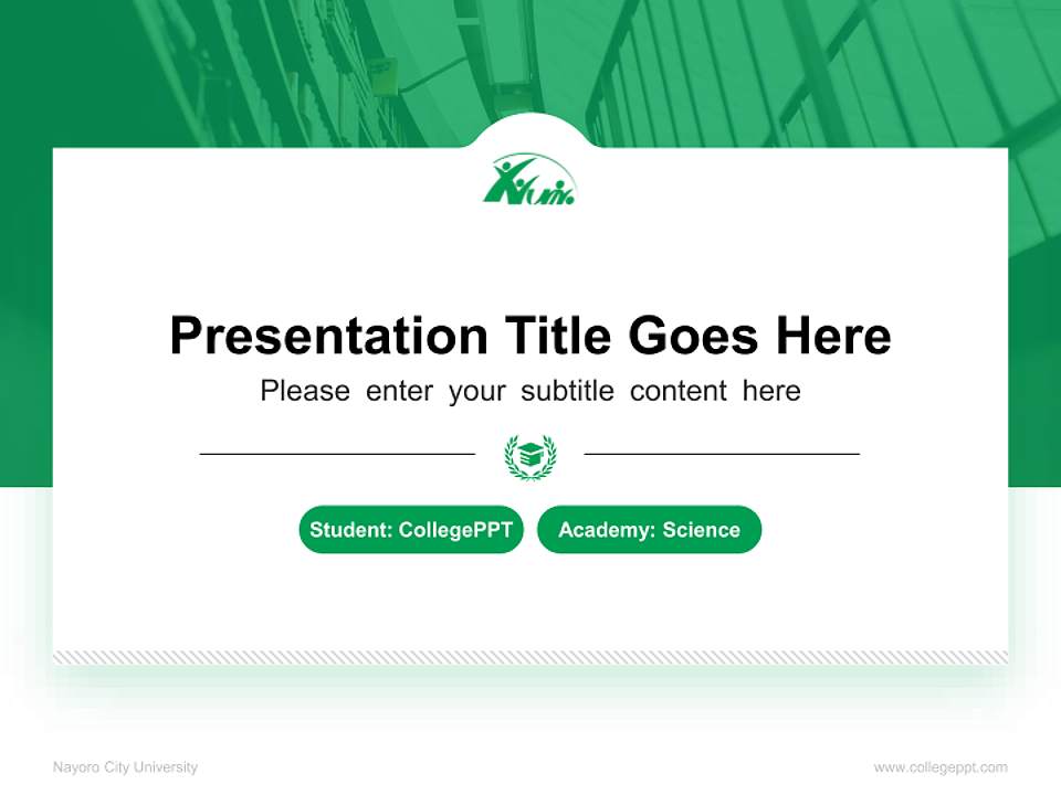 Nayoro City University National Scholarship Defense PPT Template4:3 ratio PPT effect preview image4