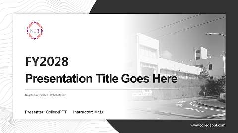 Niigata University of Rehabilitation Academic Presentation/Research Findings Report PPT Template
