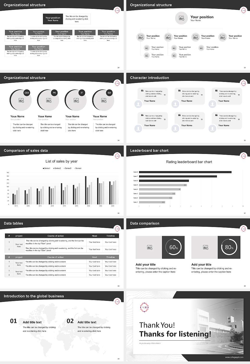 Niigata University of Rehabilitation Academic Presentation/Research Findings Report PPT Template16:9 ratio PPT effect preview image4